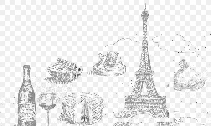 Champs-xc9lysxe9es Free Shop Download Icon, PNG, 1000x600px, Eiffel Tower, Black And White, Board Game, Drawing, Drinkware Download Free