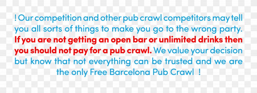 Pub Crawl Barcelona Nightclub, PNG, 4000x1458px, Pub, Area, Bar, Barcelona, Blue Download Free