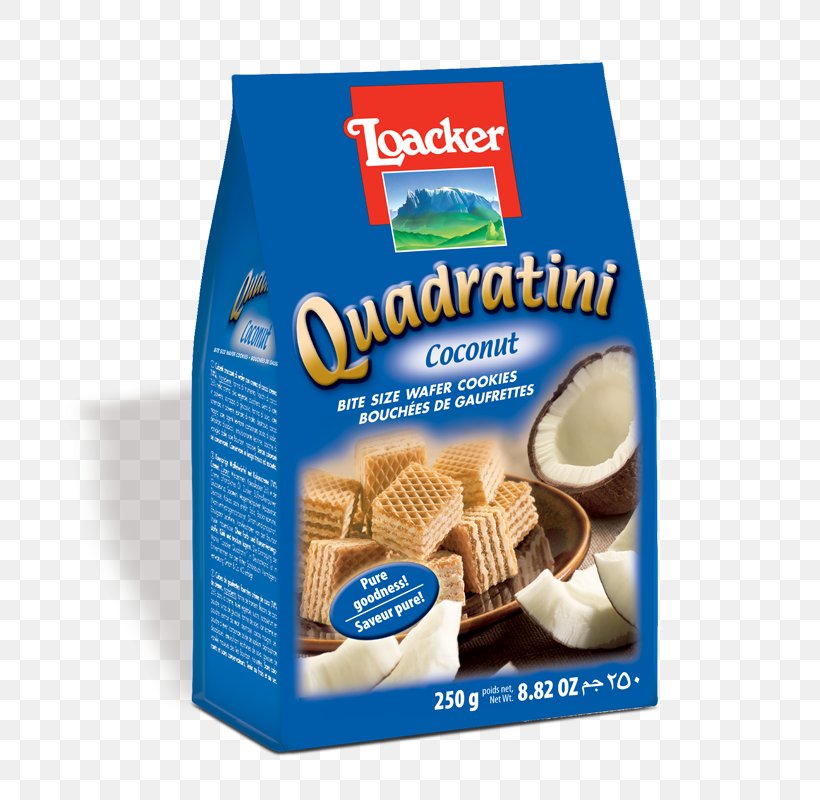 Quadratini Loacker Wafer Waffle Cream, PNG, 800x800px, Quadratini, Chocolate, Confectionery, Cream, Flavor Download Free