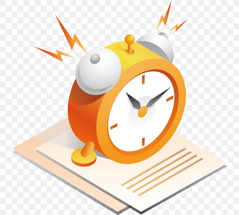 Alarm Clock Gold, PNG, 738x738px, Alarm Clock, Amber, Cartoon, Clock, Color Download Free
