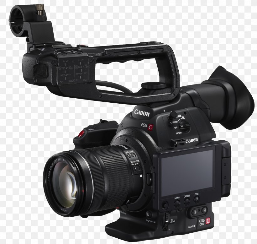 Canon EOS C100 Mark II Canon EF Lens Mount, PNG, 2366x2244px, Canon Eos, Active Pixel Sensor, Autofocus, Camcorder, Camera Download Free