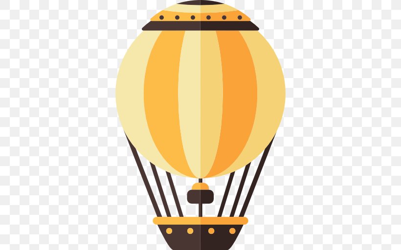 Hot Air Balloon Icon, PNG, 512x512px, Hot Air Balloon, Balloon, Lamp, Lighting, Orange Download Free