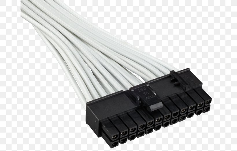 Power Supply Unit Electrical Connector Electrical Cable ATX Network Cables, PNG, 678x524px, Power Supply Unit, Atx, Cable, Corsair Components, Electrical Cable Download Free