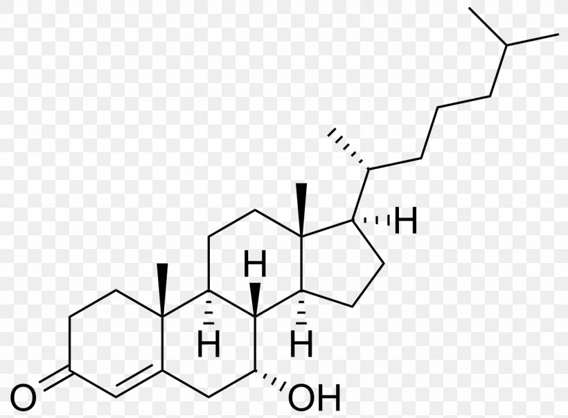 Cholestane 7α-Hydroxy-4-cholesten-3-one Cortisol Triamcinolone Estradiol, PNG, 1280x943px, Cholestane, Androstane, Area, Black And White, Brand Download Free