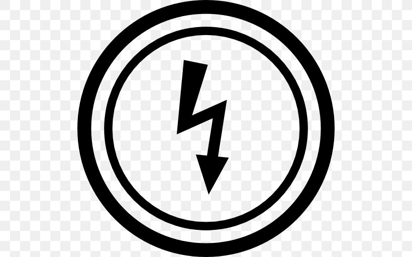 Electricity Voltage, PNG, 512x512px, Electricity, Area, Black And White, Brand, High Voltage Download Free