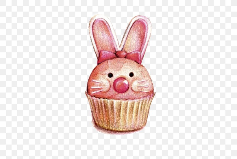 Easter Bunny Cupcake Muffin Rabbit, PNG, 550x550px, Easter Bunny, Cupcake, Dessert, Easter, Muffin Download Free