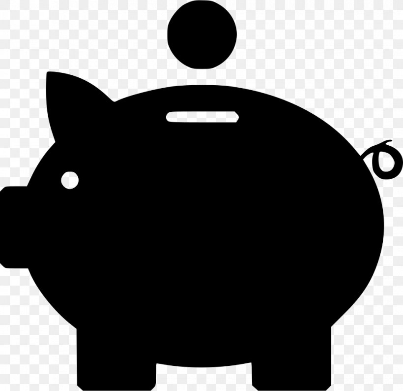 Saving Money Piggy Bank, PNG, 980x950px, Saving, Accounting, Bank, Black, Black And White Download Free