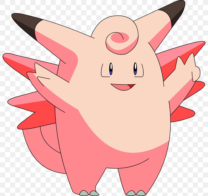 Clefable Clefairy Pikachu Wigglytuff, PNG, 800x773px, Watercolor, Cartoon, Flower, Frame, Heart Download Free