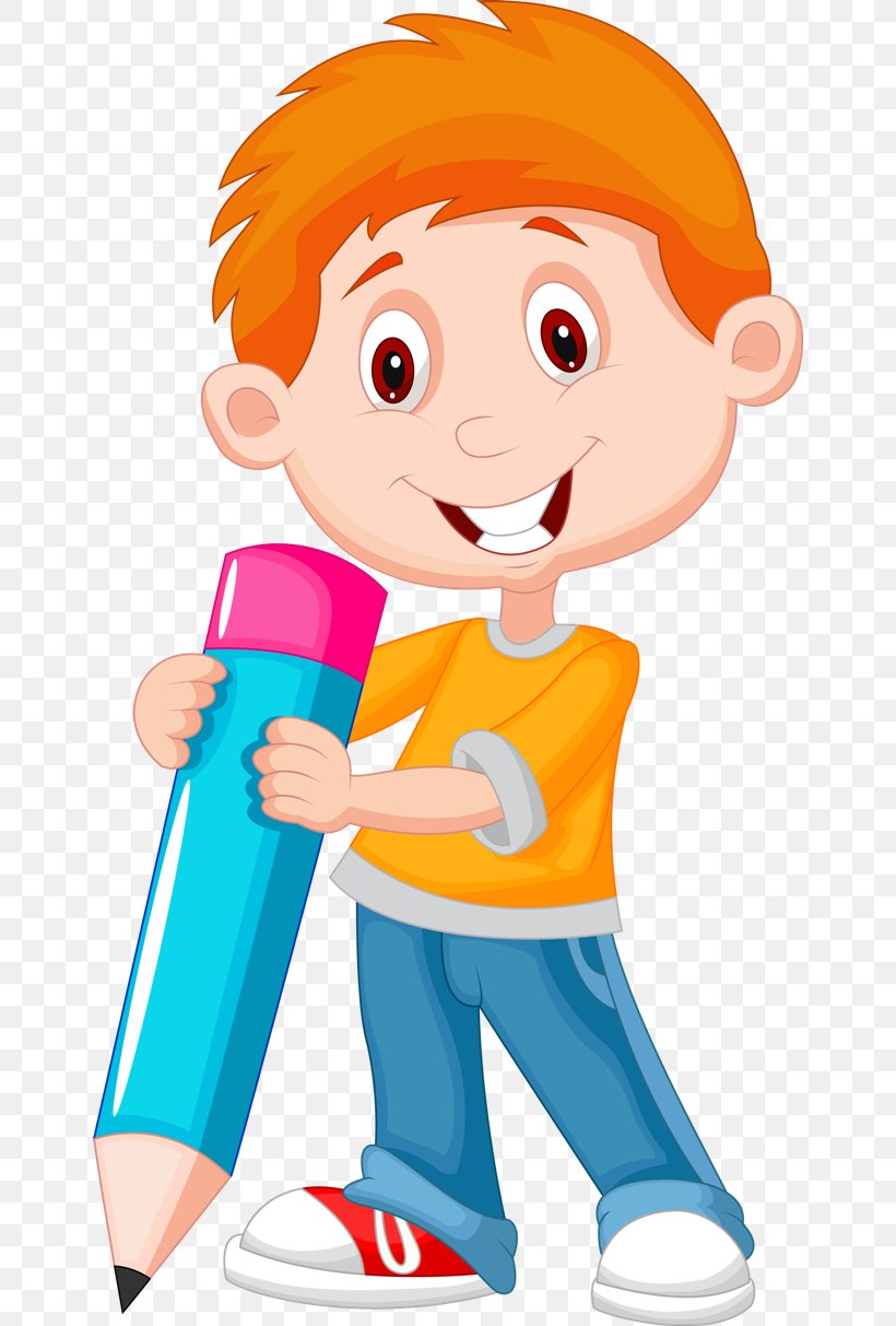 Pencil Cartoon Royalty-free, PNG, 650x1213px, Pencil, Area, Art, Boy, Cartoon Download Free