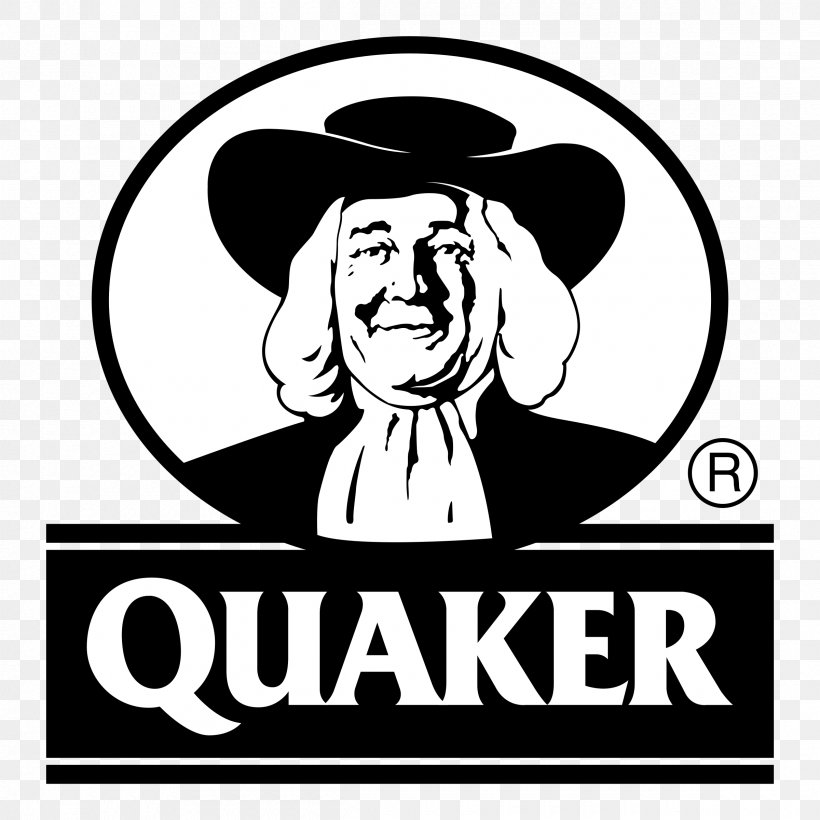 Quaker Instant Oatmeal Quaker Oats Company Business, PNG, 2400x2400px, Quaker Instant Oatmeal, Area, Artwork, Black And White, Brand Download Free