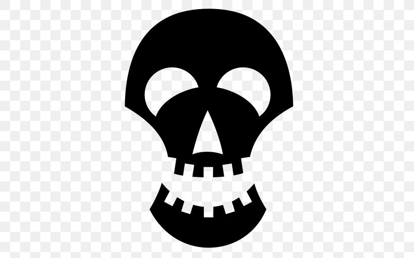 Bone Silhouette Skull Clip Art, PNG, 512x512px, Bone, Black, Black And White, Character, Fiction Download Free