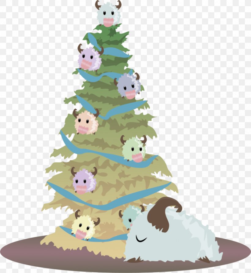 Christmas Tree League Of Legends Bilgewater Christmas Gift, PNG, 856x934px, Christmas Tree, Ahri, Art, Bilgewater, Cake Download Free