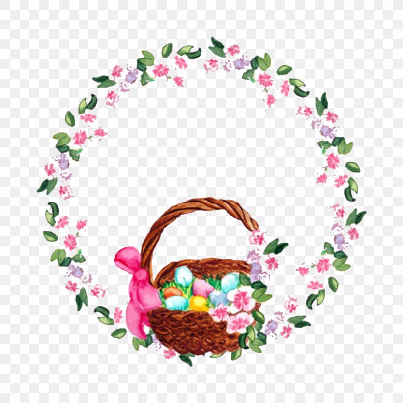 Easter Euclidean Vector Watercolor Painting, PNG, 1024x1024px, Easter, Flower, Petal, Photography, Picture Frame Download Free