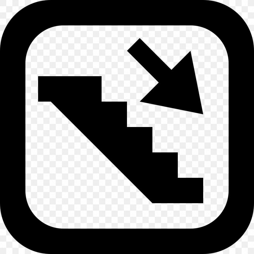 Staircases Clip Art Floor, PNG, 980x980px, Staircases, Area, Black, Black And White, Brand Download Free