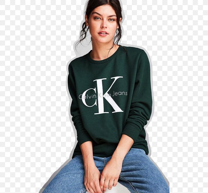 T-shirt Hoodie Calvin Klein Sweater Sleeve, PNG, 516x762px, Watercolor, Cartoon, Flower, Frame, Heart Download Free