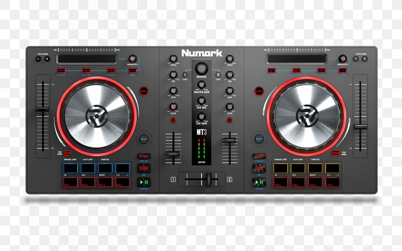 Virtual DJ DJ Controller Disc Jockey Audio Numark Industries, PNG, 1200x750px, Watercolor, Cartoon, Flower, Frame, Heart Download Free