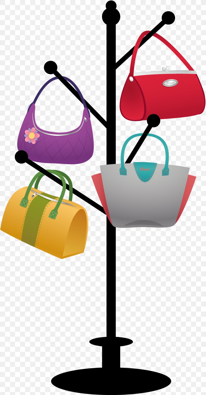 Clothes Hanger Handbag, PNG, 1000x1918px, Clothes Hanger, Bag, Coat Rack, Designer, Dress Download Free
