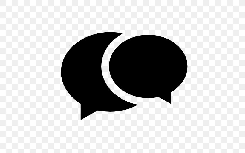 Speech Balloon Online Chat, PNG, 512x512px, Speech Balloon, Black, Black And White, Brand, Bubble Download Free