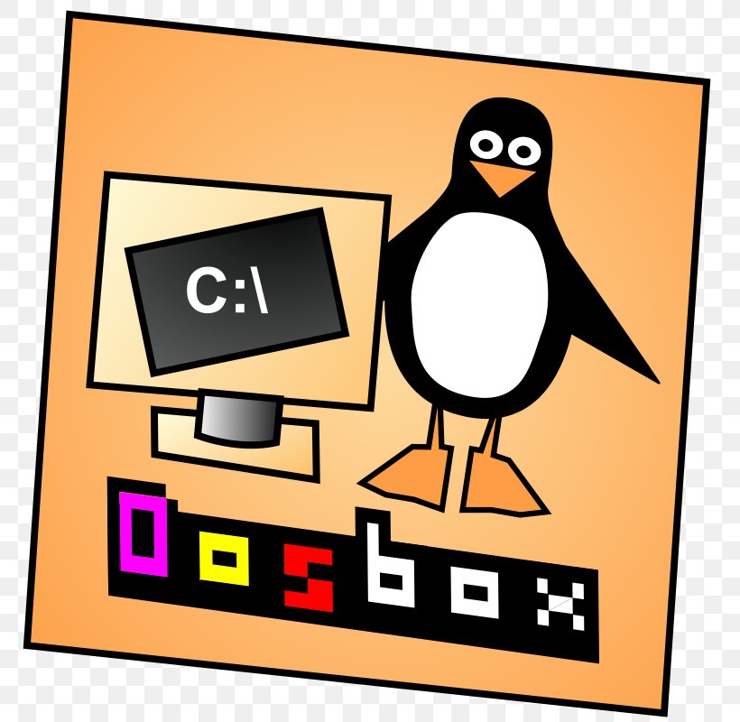 DOSBox DOS-Emulator, PNG, 797x800px, Dosbox, Area, Artwork, Beak, Bird Download Free