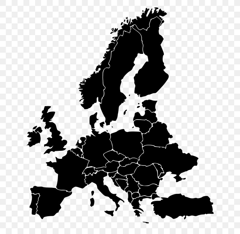 Europe Clip Art, PNG, 680x800px, Europe, Art, Black, Black And White, Blank Map Download Free