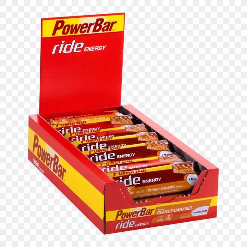 POWERBAR Ride 18 Bars/box Bar Energy Bar PowerBar Energize 25 Bars/box Bar PowerBar Ride Bar Peanut Caramel, PNG, 1000x1000px, Powerbar, Caramel, Confectionery, Energy Bar, Food Download Free