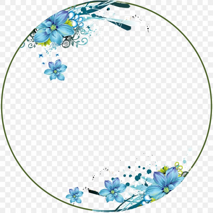 Picture Frames Circle Clip Art, PNG, 2535x2535px, Picture Frames, Area, Art, Blue, Body Jewelry Download Free