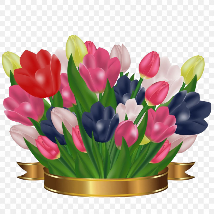 Artificial Flower, PNG, 1000x1000px, Tulip, Artificial Flower, Bouquet, Cut Flowers, Flower Download Free