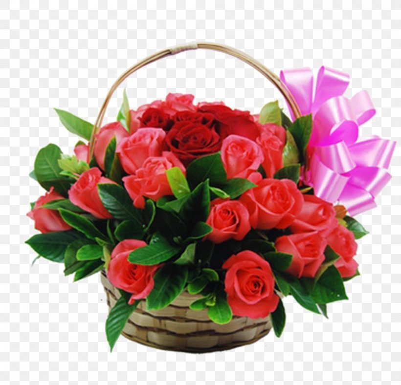 Garden Roses Beach Rose Flower Basket Wreath, PNG, 1000x962px, Garden Roses, Artificial Flower, Basket, Beach Rose, Blomsterbutikk Download Free