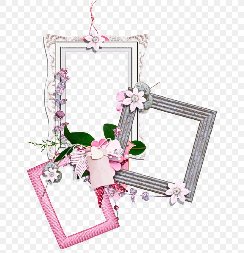 Pink Flower Frame, PNG, 680x850px, Picture Frames, Flower, Holiday Ornament, Interior Design, Picture Frame Download Free