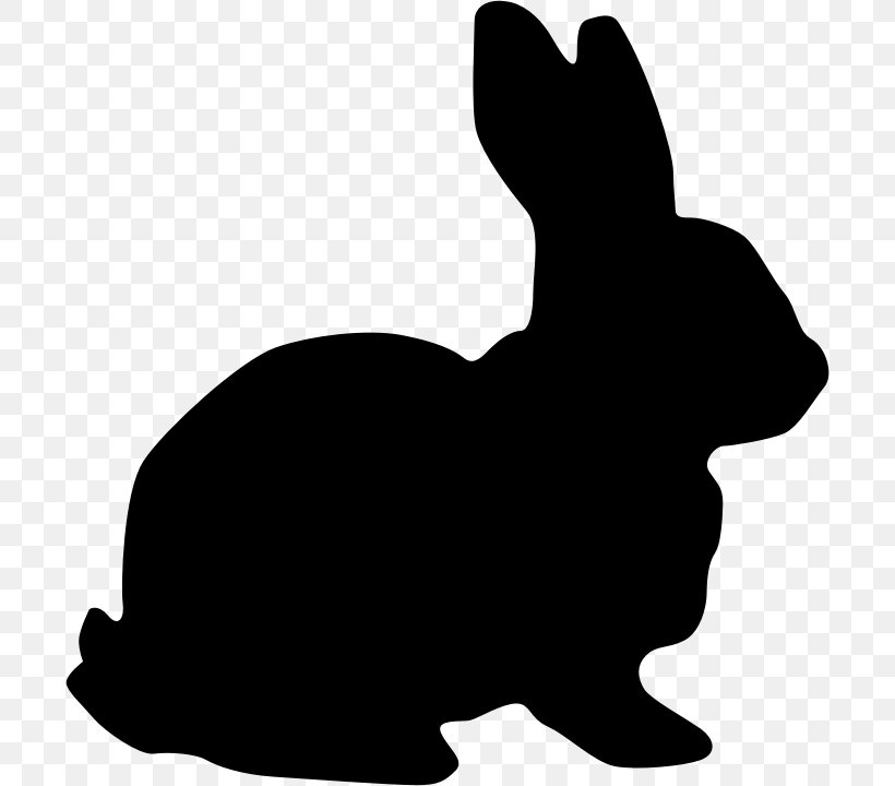 Hare Easter Bunny Rabbit Clip Art, PNG, 700x720px, Hare, Artwork, Black, Black And White, Carnivoran Download Free