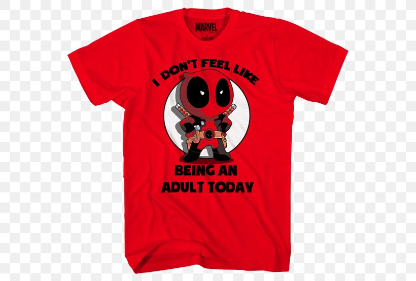 T-shirt Deadpool Hoodie Marvel Comics, PNG, 555x555px, Tshirt, Active Shirt, Bluza, Brand, Clothing Download Free