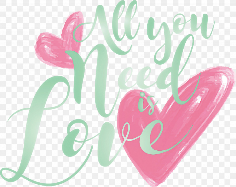 Valentines Day All You Need Is Love, PNG, 3000x2374px, Valentines Day, All You Need Is Love, Heart, Love, Magenta Download Free