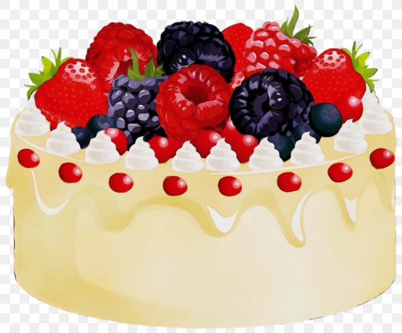 Food Cake Dessert Fruit Cake Icing, PNG, 850x705px, Watercolor, Berry, Cake, Cake Decorating, Cream Download Free
