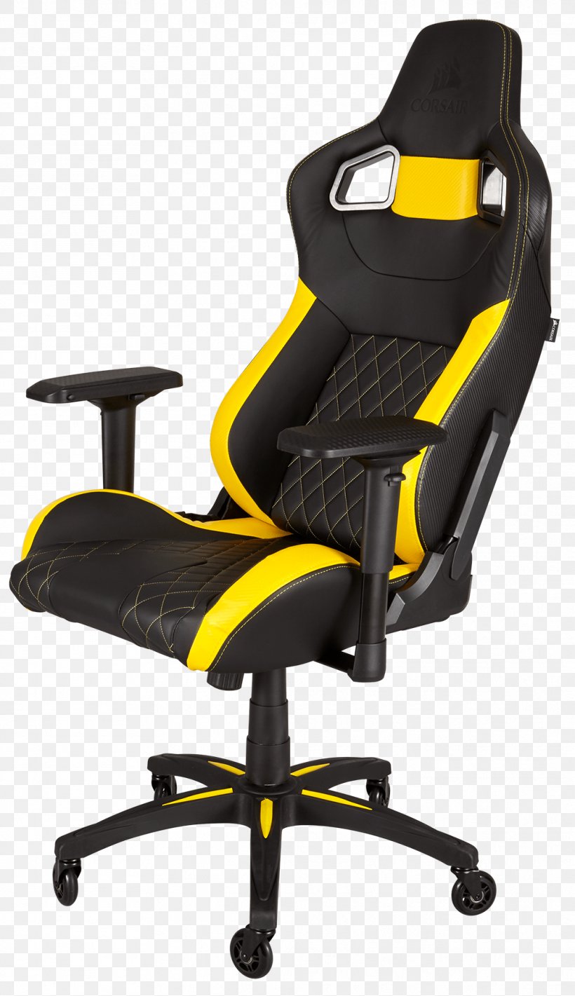 Gaming Chair Furniture Seat Video Game, PNG, 1038x1800px, Chair, Armrest, Black, Caster, Comfort Download Free