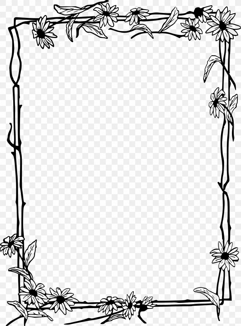 Picture Frames Line Art Clip Art, PNG, 1776x2400px, Picture Frames, Area, Art, Black And White, Border Download Free