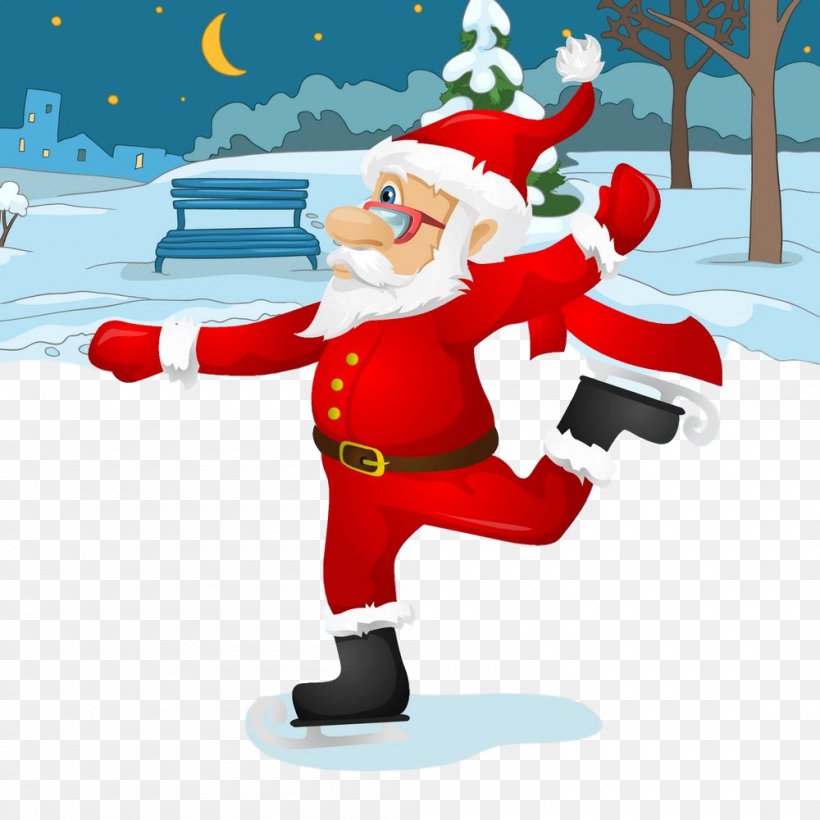 Santa Claus, PNG, 1000x1000px, Santa Claus, Cartoon, Christmas, Fictional Character, Recreation Download Free