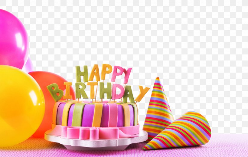 Birthday Cake Happy Birthday To You Party Wallpaper, PNG, 1024x649px,  Birthday Cake, Balloon, Birthday, Birthday Card,