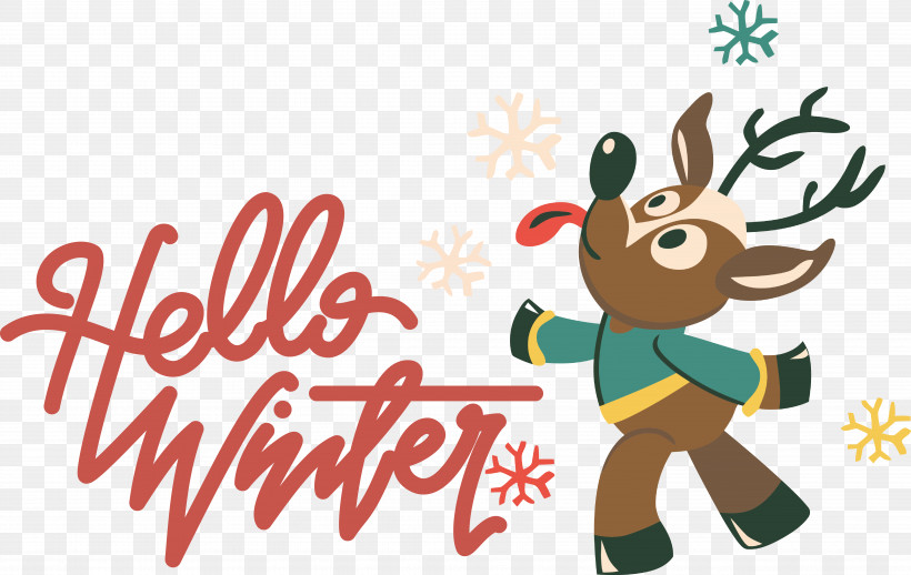 Reindeer, PNG, 6843x4328px, Reindeer, Bauble, Cartoon, Character, Christmas Download Free