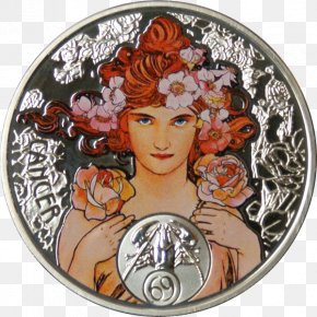 Cancer Astrology - Alphonse Mucha Art Nouveau Painter Artist Zodiac PNG