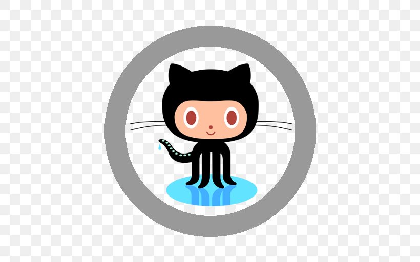 GitHub Distributed Version Control Commit Computer Software, PNG, 512x512px, Github, Black, Carnivoran, Cartoon, Cat Download Free