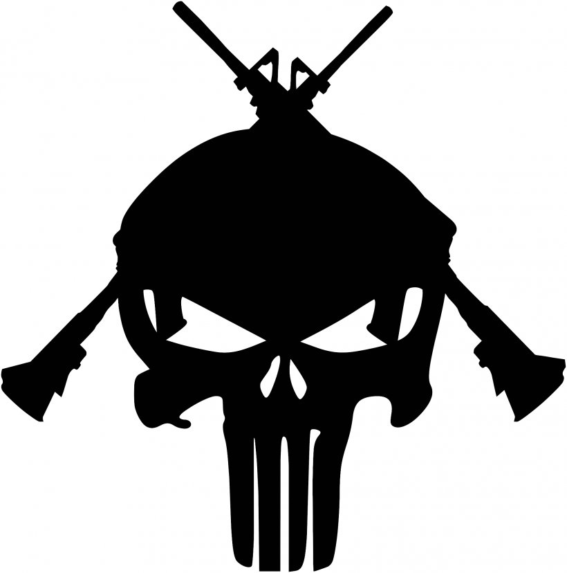 Punisher Human Skull Symbolism Stencil Art, PNG, 2028x2048px, Punisher, Airbrush, Art, Black And White, Bone Download Free
