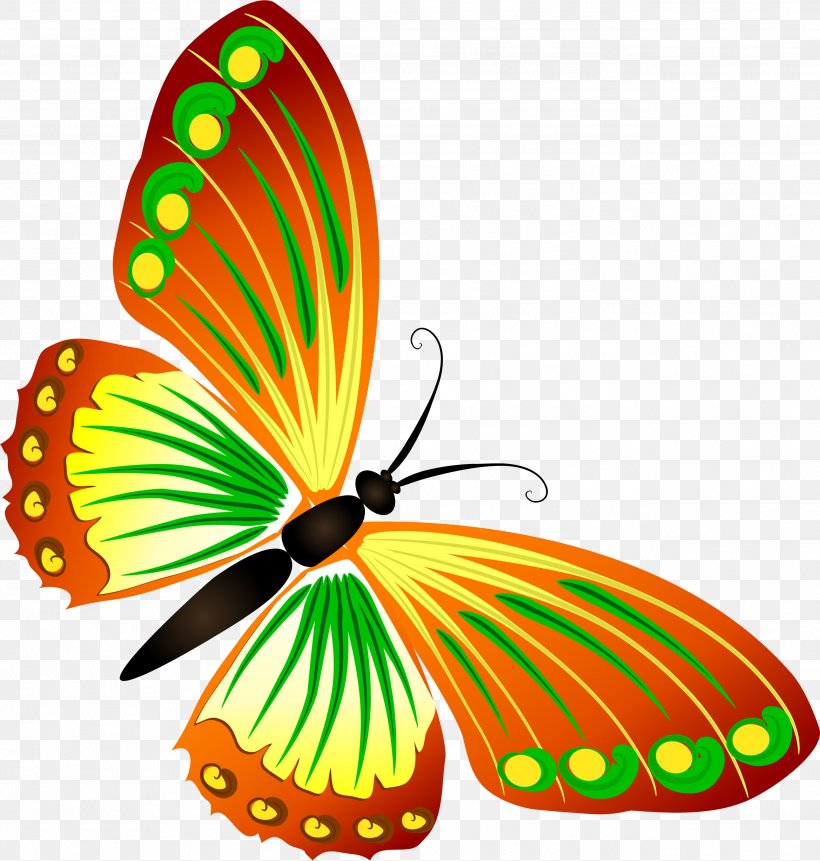 Butterfly Clip Art, PNG, 2582x2713px, Butterfly, Brush Footed Butterfly, Butterflies And Moths, Digital Image, Insect Download Free