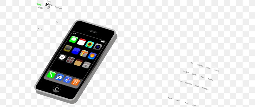 Smartphone IPhone Telephone Clip Art, PNG, 600x346px, Smartphone, Cellular Network, Communication Device, Electronic Device, Electronics Download Free