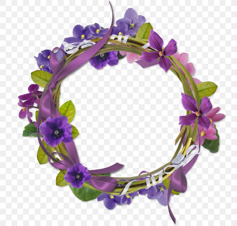 Purple Flower Wreath, PNG, 753x780px, Picture Frames, Crown, Dendrobium, Easter, Film Frame Download Free