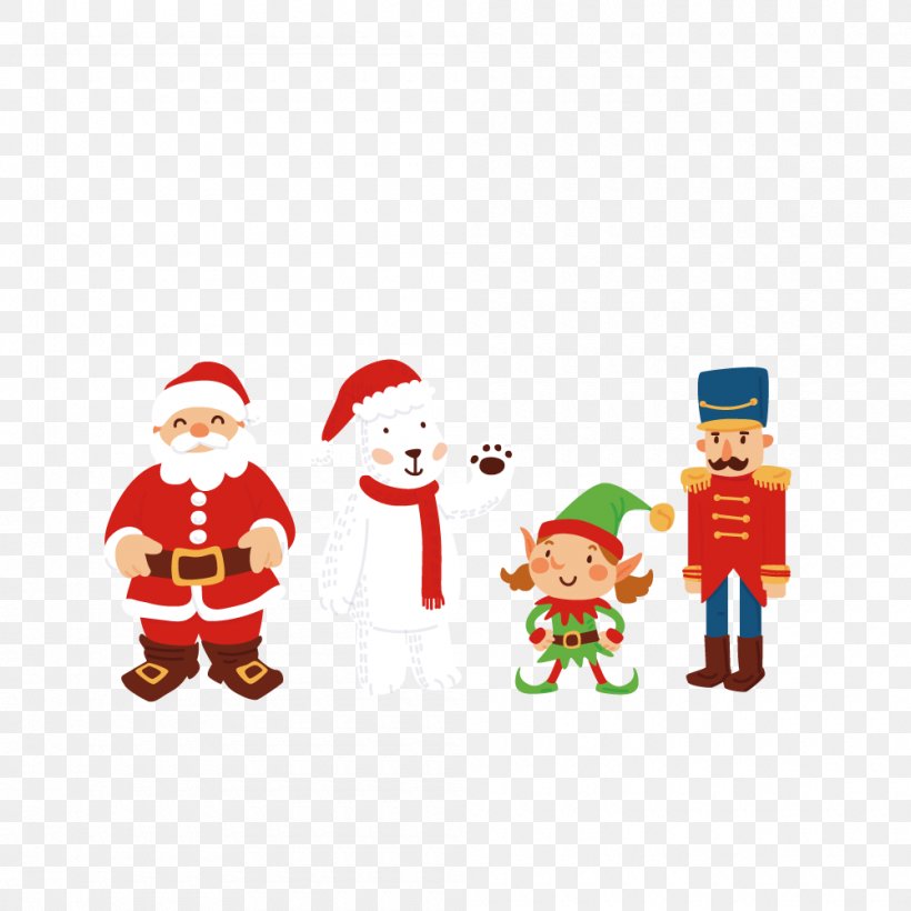 Santa Claus Christmas Euclidean Vector, PNG, 1000x1000px, Santa Claus, Character, Christmas, Christmas Decoration, Christmas Ornament Download Free