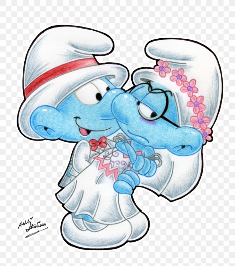 Smurfette Brainy Smurf Clumsy Smurf Gargamel Baby Smurf, PNG, 850x964px, Watercolor, Cartoon, Flower, Frame, Heart Download Free