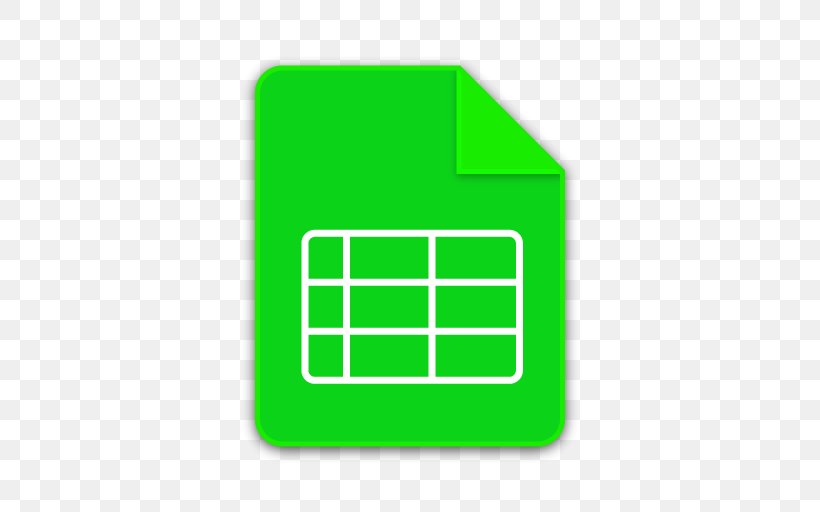 Spreadsheet Google Docs Google Sheets, PNG, 512x512px, Spreadsheet, Android, Area, Brand, Google Download Free