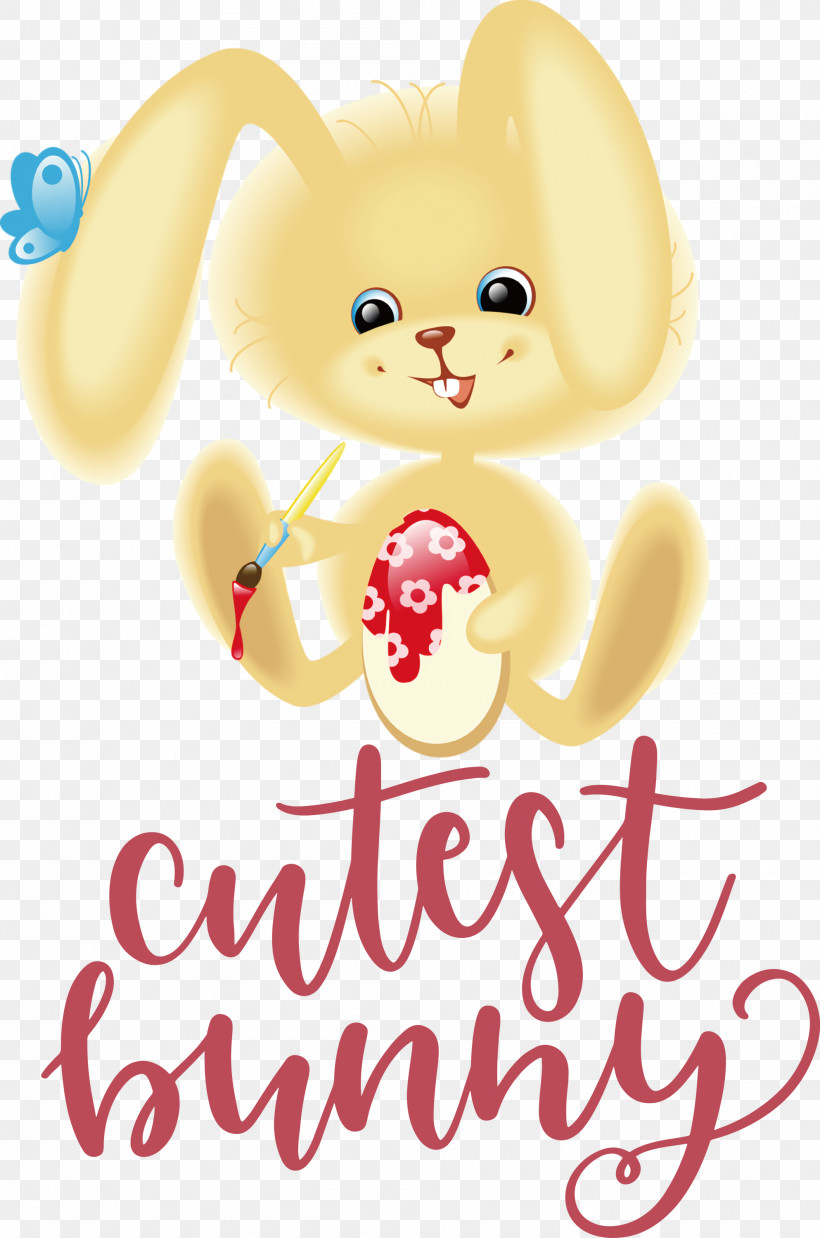 Cutest Bunny Happy Easter Easter Day, PNG, 1986x3000px, Cutest Bunny, Cartoon, Character, Data, Easter Day Download Free