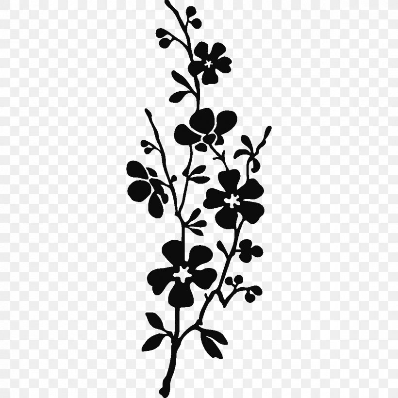 Flower Royalty-free Clip Art, PNG, 1200x1200px, Flower, Black, Black And White, Branch, Can Stock Photo Download Free