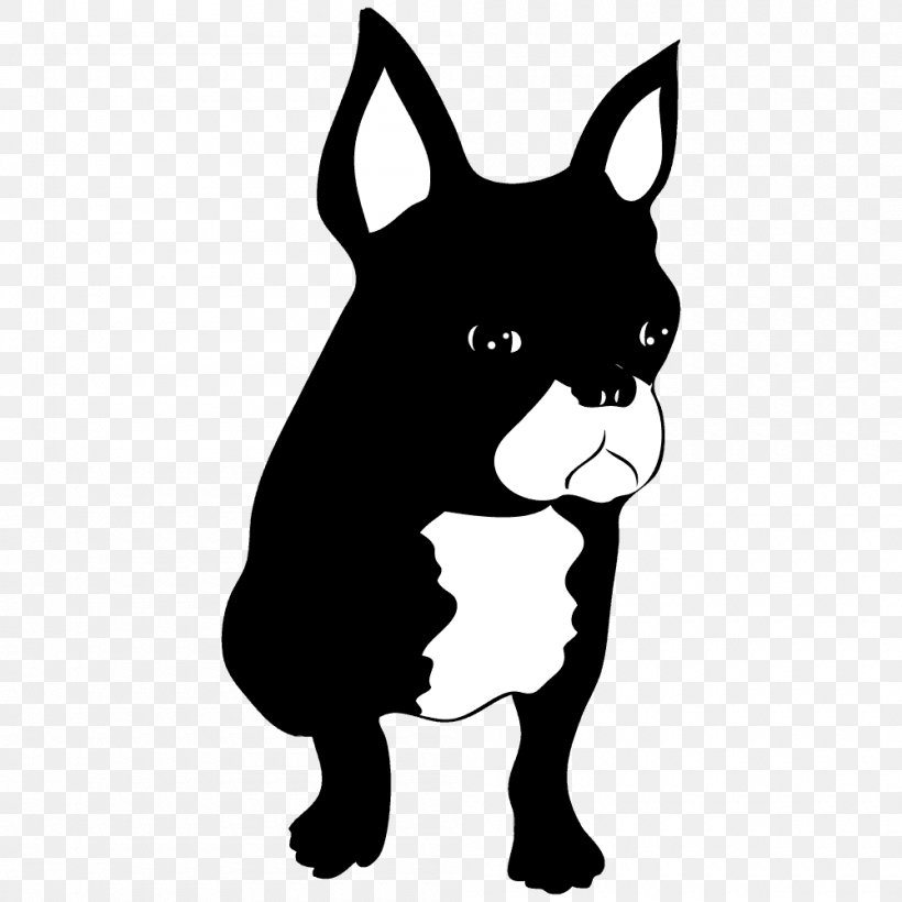 French Bulldog Boston Terrier Puppy Dog Breed, PNG, 1000x1000px, French Bulldog, Black And White, Boston Terrier, Breed, Brindle Download Free